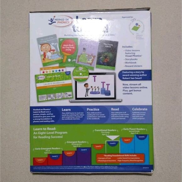 Hooked on Phonics 1st Grade Learn to Read DVDs and Booklet - Picture 2 of 5